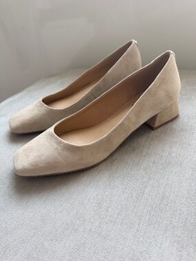 NYDJ Women's Shoes Teddie Cashmere Color Pumps Block Heel Size 8.5